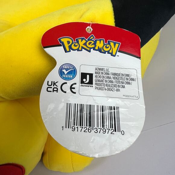 Pokemon 18” Sleeping Pikachu Soft Jumbo Large Plush Pillow Buddy NWT *READ* - Picture 2 of 16